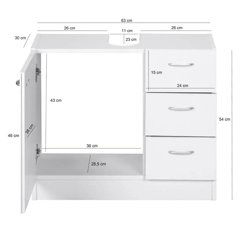 Waschbeckenunterschrank Dugway - Image 4