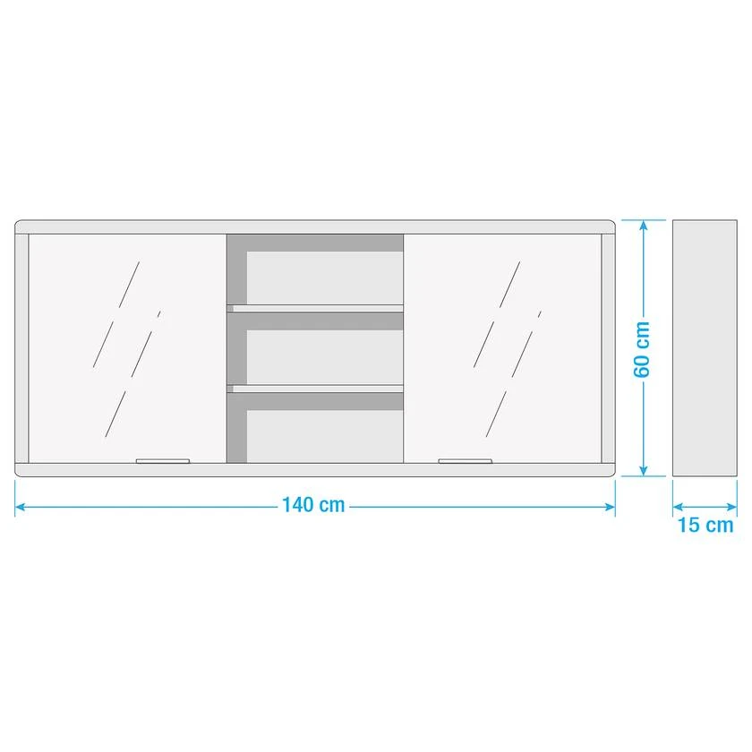 Spiegelschrank TRANGLE - Breite 140 Cm – Bild 19