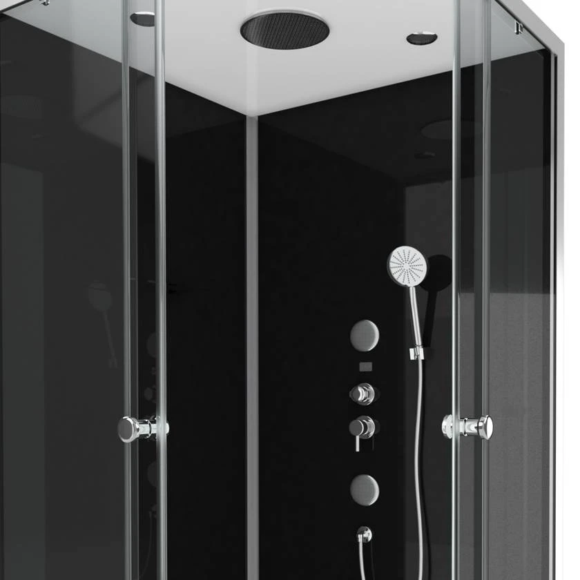 Eckdusche Marwell Black Square - Image 4