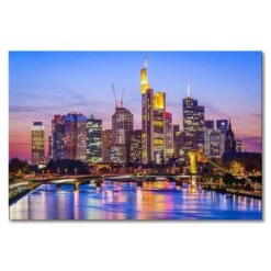 Leinwandbild Frankfurt Skyline