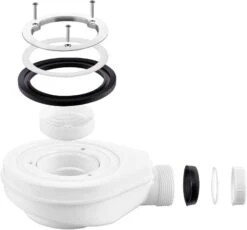 EMKE Ablaufgarnitur Duschwanne, Weiß