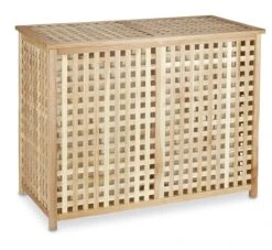 Wäschesammler Duo Walnuss