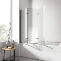EMKE 130x140cm Badewanne Duschwand