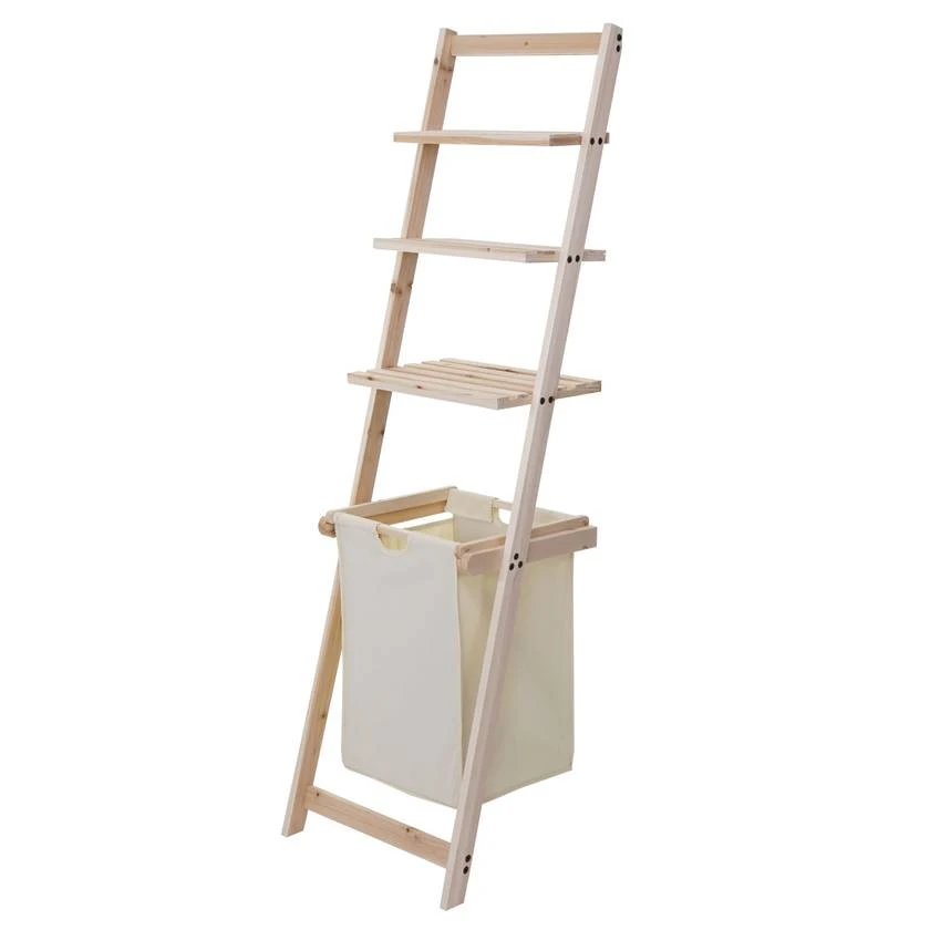 Leiterregal HWC-B59 Wäschekorb