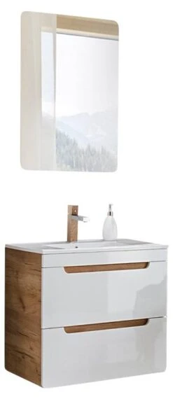 Badezimmer Waschplatz Set In Hochglanz