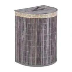 1 X Wäschekorb Bambus