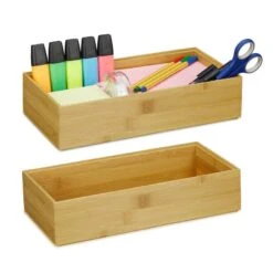 2 X Ordnungsbox Bambus