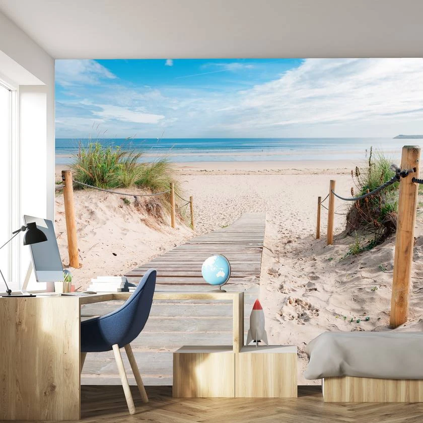 Fototapete Strand Meerblick 366x254cm – Bild 4