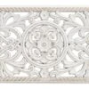 Wandornament Holz Weiß 60x30 Cm Shabby