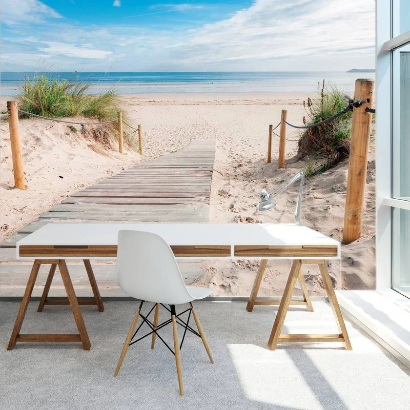 Fototapete Strand Meerblick 366x254cm – Bild 2